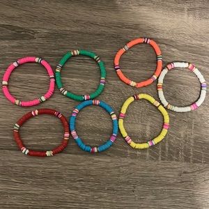 7 Colorful bracelets